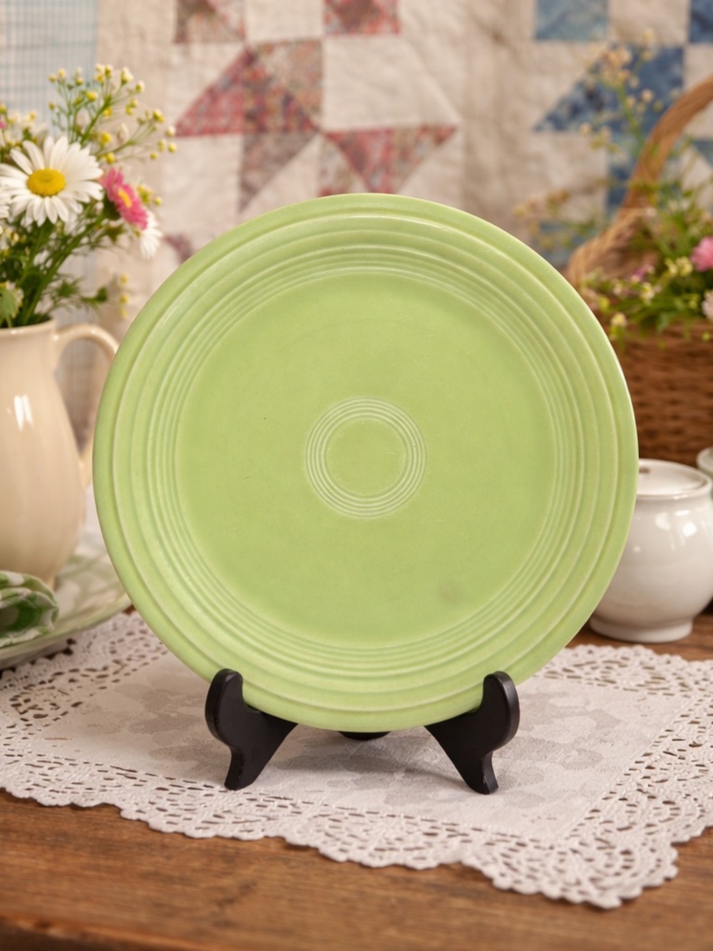 Vintage Fiestaware Chartreuse Dinner Plate